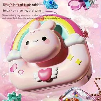 2025 Супер Девочка Сделай Сам Волшебное Изготовление Игрушек, Ручная работа Ожерелье, Браслет, Кольцо, Подвеска для Рюкзака, Подвеска для Ключей, Подходит для Дня Рождения, Рождества, Хэллоуина розовый