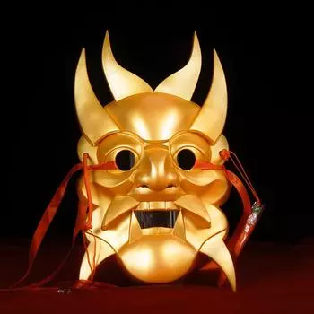 2025 Temple Fair Party окрашенные маски Nuo Opera шлем нематериальное культурное наследие маска полное лицо реквизит в китайском стиле