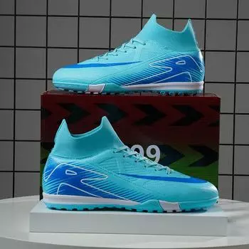 2025 Thorn 16 Football Shoes Boys High Top Teen Student Shredded Nails Lawn Sneakers Girls 32