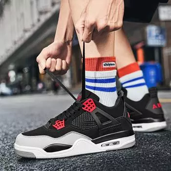 2025 Трендовые мужские дышащие баскетбольные кроссовки AJ4 для улицы 41