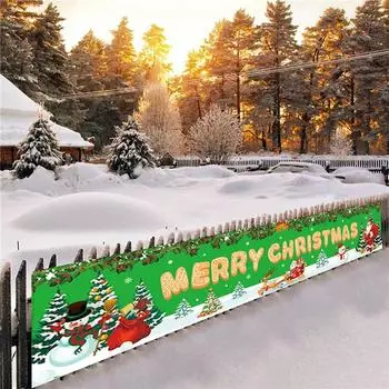 2025 Уличный баннер Флаг Рождественское украшение для дома Рождественские украшения Подарки Navidad Noel Natal С Новым годом 2025
