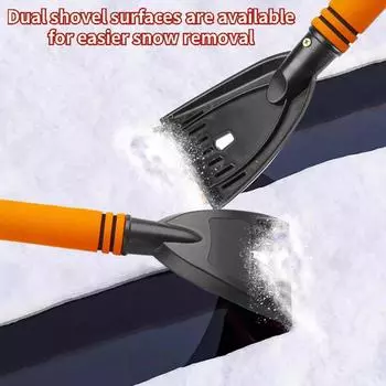 2025 Universal Multifunction Winter Car Snow Shovel Glass Snow Removal Windshield Defrosting Ice Scraper Tools Auto Accessories синий