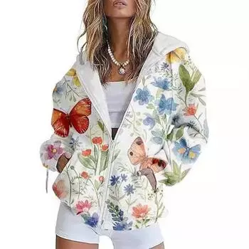 2025 Upgrade Fashion with Our 3D Digital Printed Women s Zip Up Hoodie in Winter Clothes Women K Pop Clothes Sweatshirt S