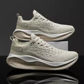 2025 v Fashion Men Sneakers Mesh Casual Shoes Lac-up Men Shoes Lightweight Vulcanize Shoes Walking Sneakers Zapatillas Hombre 39 зелёный