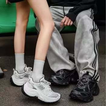 2025 Весна 10XL Новая Парижская цветная толстая подошва унисекс спортивная повседневная обувь 35