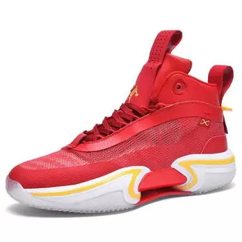 2025 Весна и осень Мужские большие размеры Практичные баскетбольные кроссовки Подростки Студенты Средний Помощь Спортивные кроссовки Мужская обувь 38