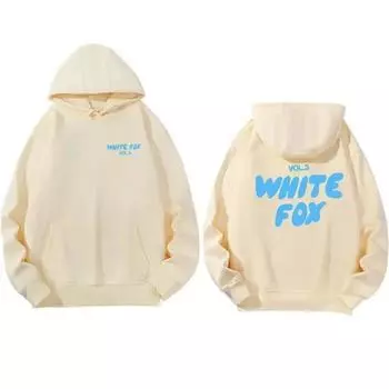 2025 Весна и Осень Женская Модная Толстовка Повседневная Спортивная Длинный Рукав Печатные Топы Харадзюку Толстовка L бежевый