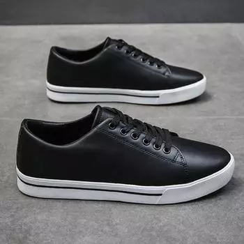 2025 Весна Лето Мужская Повседневная Обувь Брендовая Мужская Обувь Мягкая Дышащая Черная Белая Обувь Плюс Размер 45 39 чёрный