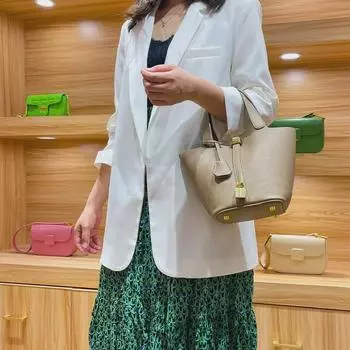 2025 Весна/Лето Портативная Вместительная Корзина Для Овощей Сумка Через Плечо