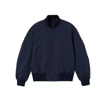 2025 Весна Мужская Куртка Уличная Мода Однотонные Пальто Корейские Мужские Трендовые Куртки Ветровка Мужская Модная Деловая Куртка XL тёмно-синий