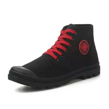 2025 Весна Осень Тканевые Туфли Мужские Ботильоны Плоские Нескользящие Уличный Стиль Модный Бренд Мужская Обувь Черные Дышащие 39 чёрный