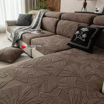 2025 Всесезонный чехол для дивана из жаккардового бархата: Высококачественный, нескользящий, универсальный чехол для подушки Matching Pillowcase 45x45cm