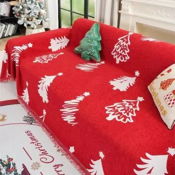 2025 Всесезонный Кемпинг Пикник Диван Чехол Дома Канапе Рождественская Елка Фундамент Диван Чехлы для Дивана Коврики Пледы 180x130cm