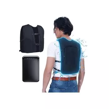 2025 Water-Cooling Vest with 10000mAh Battery, 30h Runtime, 10 Ice Packs, Unisex Adjustable Cooling Wear for Outdoor Work and Heat Relief (Generic) чёрный