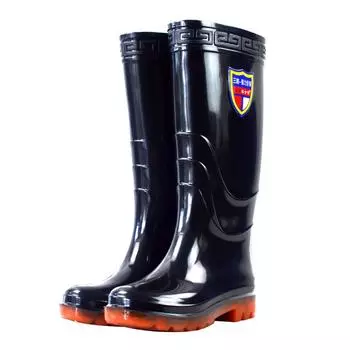 2025 Wellington PVC Plastic Safety Gumboots with Steel Toe Safety Rain Boots with Steel Shank Plate Rain Boots Wholesale 40 чёрный