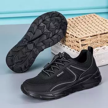 2025 весенние нескользящие повседневные туфли для пожилых людей с мягкой подошвой кроссовки из дышащей сетки для ходьбы обувь для мам мужская обувь 36