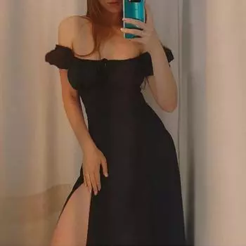 2025 весенний отпуск французское платье женское темперамент сексуальное одно слово бретелька разрез платье S белый