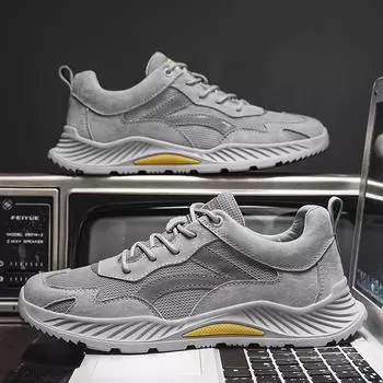 2025 весенняя мужская обувь для отдыха на природе, для путешествий, спорта, отдыха, сетчатая, дышащая, легкая, большого размера, модная, оснастка, модная обувь для мужчин 39 песочный