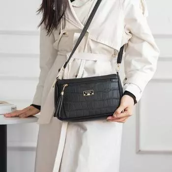 2025 весенняя сумка универсальная большая вместительная женская сумка-мессенджер темпераментная сумка с узором под крокодила маленькая квадратная сумка