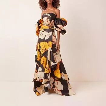 2025 весна и лето новая женская одежда новое платье с воротником на плечах и рукавами S зелёный