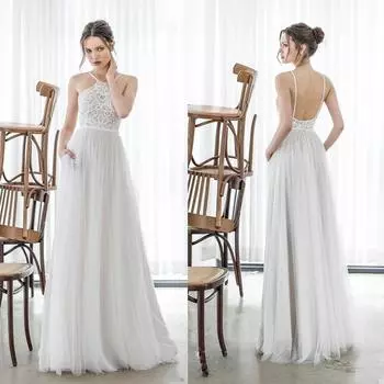 2025 весна и лето новая женская одежда новое сексуальное платье без рукавов с вырезом длинное платье S белый