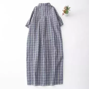 2025 весна и лето новое платье в клетку в соленую сладкую женскую повседневную тонкую рубашку юбка длинная юбка M