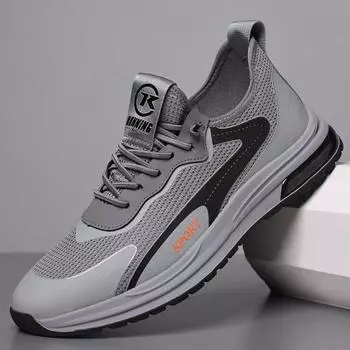 2025 весна и лето новые мужские повседневные туфли из дышащей ткани для спорта и ходьбы с нескользящей сеткой сандалии мужские 8383 38 чёрный