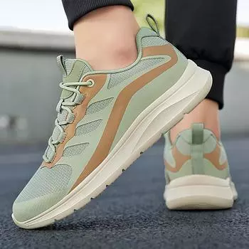 2025 весна и лето новые повседневные туфли из хлопчатобумажной ткани мужские кроссовки из сетки большой размер 46 легкие кроссовки 39 коричневый