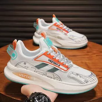 2025 весна и лето прямая трансляция уличная платформа спортивная обувь легкая покрывающая стопу общество Douyin уличный повседневный кокосовый обувь мужская 39