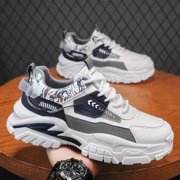 2025 весна и лето прямая трансляция высококачественная кожаная поверхность для работы на открытом воздухе спортивная обувь тренд корейская версия инструментальная обувь доска обувь мужская 39