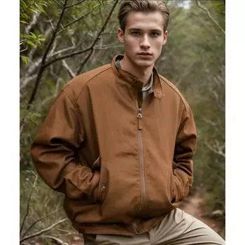 2025 весна и осень новая куртка куртка однотонная мужская однотонная куртка на молнии M
