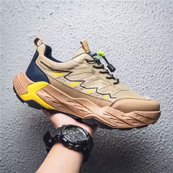 2025 весна и осень новые мужские туфли для активного отдыха альпинизм повседневная обувь дорожная обувь мужская спортивная обувь кроссовки для бега папы обувь мужская 40 зелёный