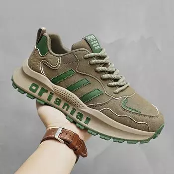 2025 весна и осень новые мужские туфли европейская станция обувь Форрест Гамп мода трендовая обувь повседневная обувь мужская спортивная обувь прямая трансляция взрыв 39