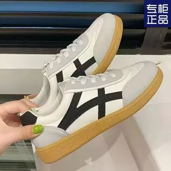 2025 весна и осень новые универсальные увеличивающие рост туфли для досок модная спортивная и повседневная обувь на платформе цветовое соответствие ретро моральная подготовка 35