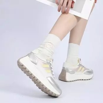 2025 весна-лето спортивная обувь Maillard новые туфли Forrest Gump повседневные универсальные увеличивающие рост спортивные легкие папины туфли детские 35 розовый