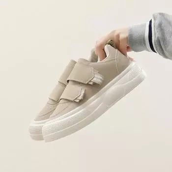 2025 весна маленькие белые туфли новая корейская версия ins женские студенческие туфли для увеличения роста на платформе спортивные туфли для доски повседневная обувь женская Q2001 35 чёрный