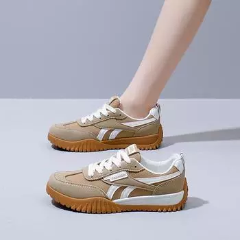 2025 весна маленькие белые туфли новая корейская версия женские студенческие туфли на платформе с увеличенным ростом спортивная обувь для сноуборда повседневная уличная съемка J8818 35 темно-синий