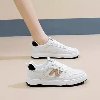 2025 весна маленькие белые туфли новая корейская версия ins студентки платформа увеличение спортивная доска обувь повседневная уличная стрельба MP26 35