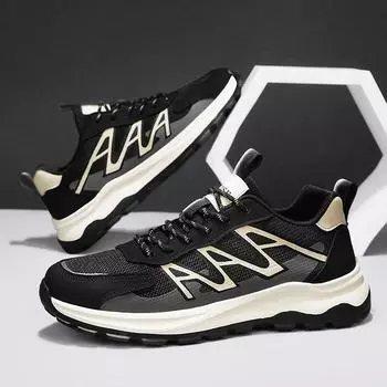 2025 весна мужская обувь новая толстая подошва обувь студенческая повседневная обувь удобная мужская обувь сетчатая мужская спортивная обувь 39