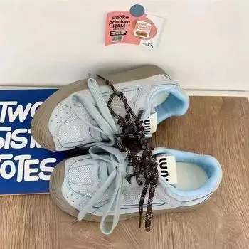 2025 весна новая стопа маленькая круглая головка немецкие кроссовки универсальные шикарные нишевые кроссовки для скейтбординга женские повседневные универсальные 35