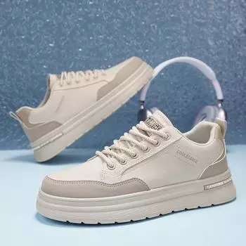 2025 весна новые повседневные мужские туфли для отдыха на открытом воздухе модные парусиновые туфли модные дышащие не пахнущие ноги белые туфли для мужчин 39