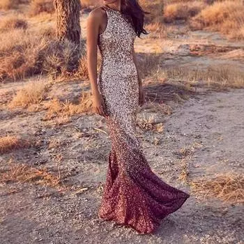 2025 весна женская одежда, сексуальное без рукавов облегающее платье бедра постепенное изменение платья S розовый