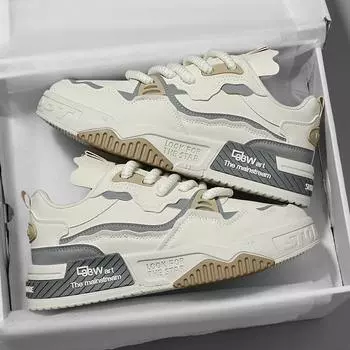 2025 winter new board shoes men s versatile casual Korean version students breathable inner height increase white shoes running sports tide 39