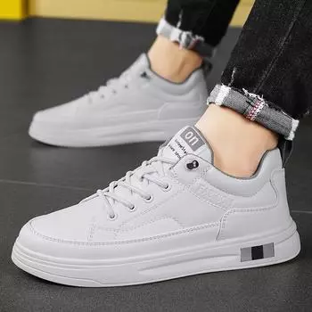 2025 winter new products men s board shoes fashionable high quality trendy casual white shoes comfortable student shoes men s shoes 39 бежевый