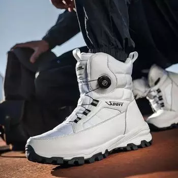 2025 Winter New Thick-soled Non-slip Comfortable Lightweight Velvet Outdoor Cotton Boots Men 40