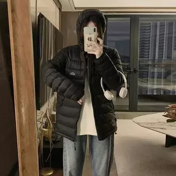 2025 winter new women s hooded loose warm cotton jacket women s cotton jacket Korean version of versatile fashion padded jacket slimming jacket S