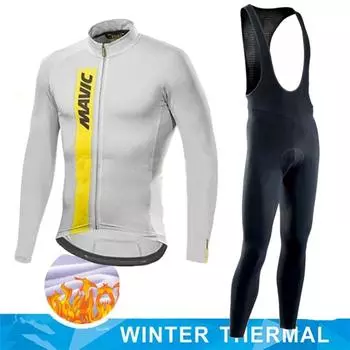 2025 Winter Warm Fleece Jersey Set Mountian Racing Cycling Jersey Mountian Cycling Jersey Ropa Ciclismo Cold Resistant XS
