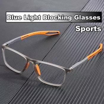2025 Women Men Retro Blue Light Blocking Glasses Unisex Vintage TR90 Frame Optical Spectacle Eyeglasses Fashion Computer Glasses красный