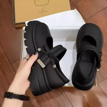 2025 Women Retro Chunky Mary Jane Shoes Japanese Student JK Uniform Small Leather Shoes Fashion Shallow Womens Dress Shoes Mujer 35