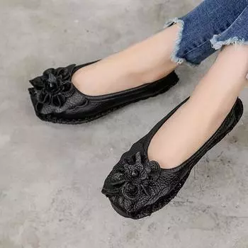 2025 Women s Noble Purple Moccasins Geunine Leather Vintage Flats Woman Deisgner Flat Shoes for Women Sewing Oxford Sneaker 4.5